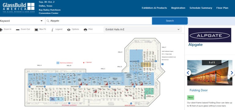 Wir freuen uns, als Aussteller auf der GlassBuild America dabei zu sein